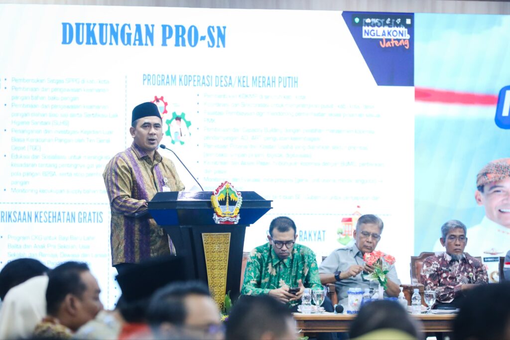 Wakil Gubernur Jawa Tengah, Taj Yasin Maimoen, saat membuka Musrenbang Provinsi Jateng di Grhadhika Bhakti Praja, Semarang, Selasa (28/4/2026). (Foto: Pemprov Jateng)