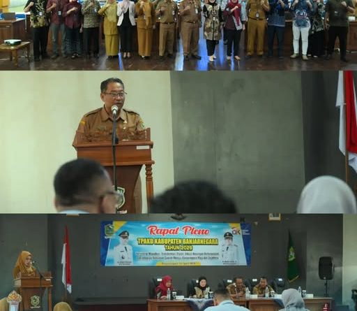 Dalam Rapat Pleno Tim Percepatan Akses Keuangan Daerah (TPAKD) pada Selasa (28/4/2026), Pj Sekda Banjarnegara, Tursiman, S.Sos, menekankan pentingnya sinergi. Kolaborasi lintas sektor menjadi syarat mutlak untuk mencapai target inklusi keuangan nasional sebesar 91% tahun ini. (Foto: Prmkab Banjarnegara)