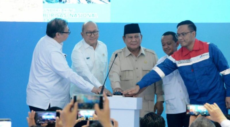 Presiden RI Prabowo Subianto secara resmi meresmikan groundbreaking 13 Proyek Hilirisasi Nasional Fase II di Cilacap, Jawa Tengah, Rabu (29/4/2026). (Foto: Pemkab Cilacap)