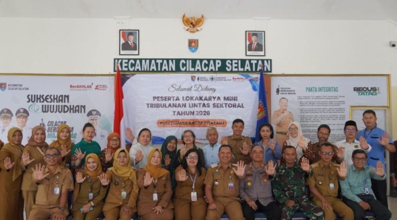 Puskesmas Cilacap Selatan I menggelar Lokakarya Mini Lintas Sektoral Tribulanan Pertama Tahun 2026 di Pendopo Kecamatan Cilacap Selatan, Selasa (28/4/2026). (Foto: Pemkab Cilacap)