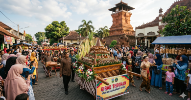 Kirab Tebokan atau Arak-Arakan Jenang (Foto: Hasil Rekayasa Gemini AI Plus)