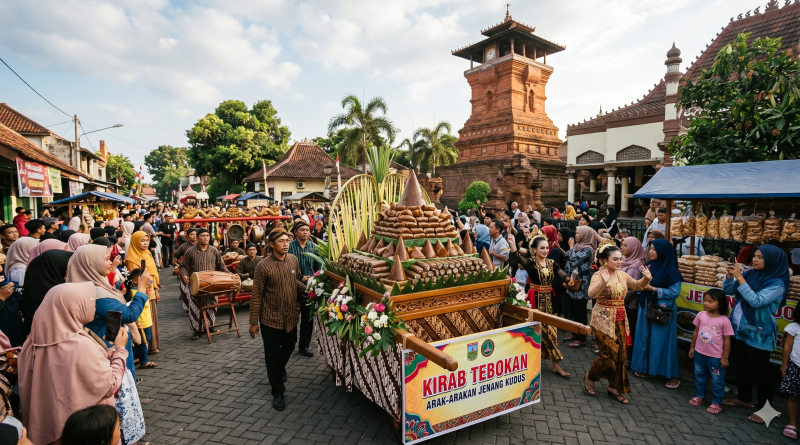 Kirab Tebokan atau Arak-Arakan Jenang (Foto: Hasil Rekayasa Gemini AI Plus)