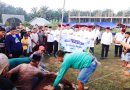Prosesi penyembelihan empat ekor hewan kurban dari kapolri dan Kapolda Riau tersebut dipusatkan di Pondok Pesantren Nurul Azhar, Rumbai Barat, Sabtu (30/5/2026). (Foto: Bidhumas Polda Riau)
