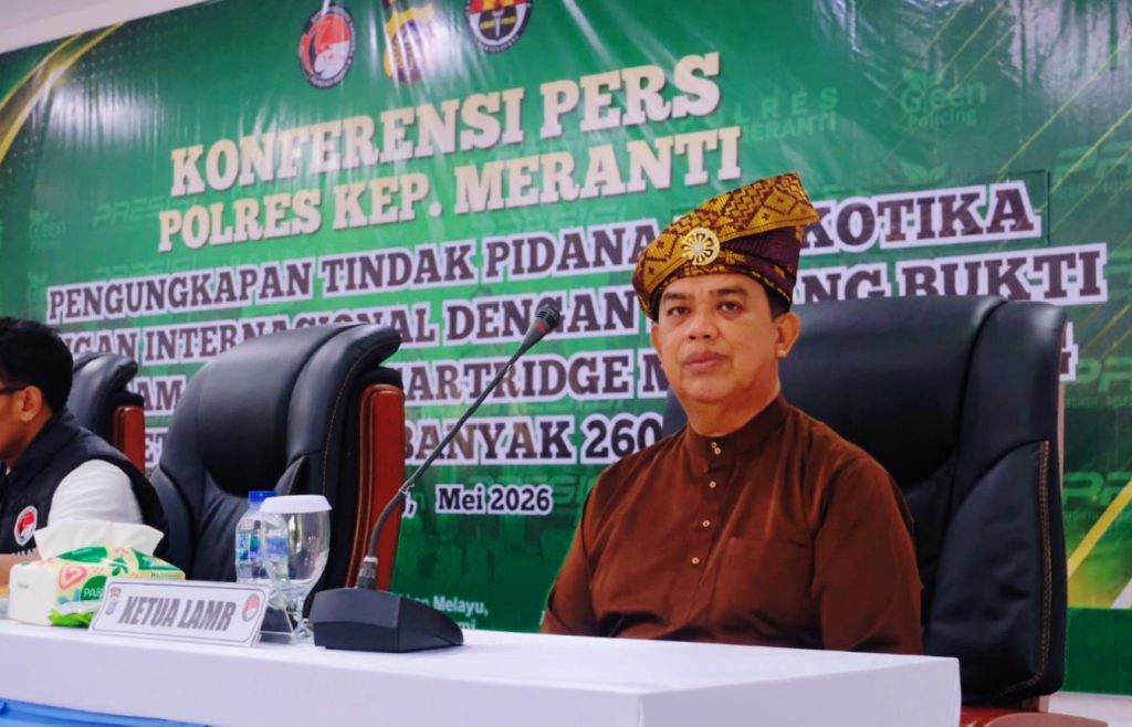 Lembaga Adat Melayu Riau (LAMR) Kabupaten Kepulauan Meranti secara resmi menyampaikan apresiasi kepada Polres Kepulauan Meranti, Sabtu (2/5/2026). (Foto: Humas LAMR Kepulauan Meranti)