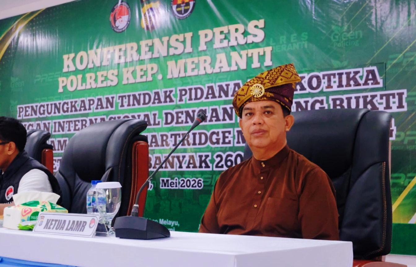 Lembaga Adat Melayu Riau (LAMR) Kabupaten Kepulauan Meranti secara resmi menyampaikan apresiasi kepada Polres Kepulauan Meranti, Sabtu (2/5/2026). (Foto: Humas LAMR Kepulauan Meranti)