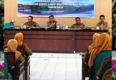 Kabid Pembinanan Sekolah Dasar (SD) Arlan Darqoni, S.Pd., M.Pd. saat menyampaikan kepada kepala sekolah terkait larangan menjual buku LKS di Lingkup sekolah, Selasa (5/5/2026). (Foto: IST/Heri Susanto)