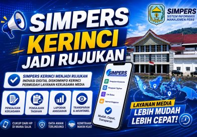 Inovasi digital berupa aplikasi SIMPERS (Sistem Informasi Manajemen Pers) milik Dinas Komunikasi dan Informatika (Diskominfo) Kabupaten Kerinci sukses menarik perhatian. (Foto: Kominfo Kerinci)
