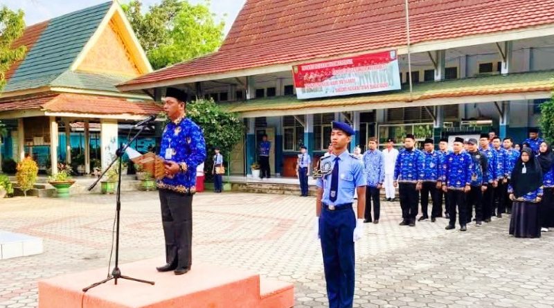 SMA Negeri Plus Provinsi Riau sukses menggelar upacara bendera dalam rangka memperingati Hari Kebangkitan Nasional (Harkitnas) 2026, Rabu (20/5/2026). (Foto: Humas SMAN Plus Provinsi Riau)