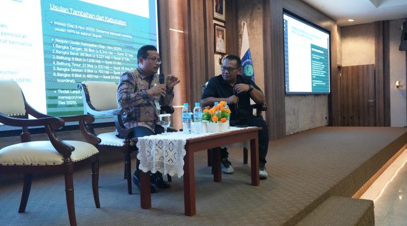 Penjabat (Pj) Sekretaris Daerah Provinsi Kepulauan Bangka Belitung (Babel), Fery Afriyanto, menghadiri pembukaan Uji Kompetensi Wartawan (UKW) dalam rangka memperingati Hari Ulang Tahun (HUT) ke-27 Bangka Pos dan ke-25 Pos Belitung di Kantor Gubernur Babel, Jumat (22/5/2026). (Foto: Pemprov Babel)