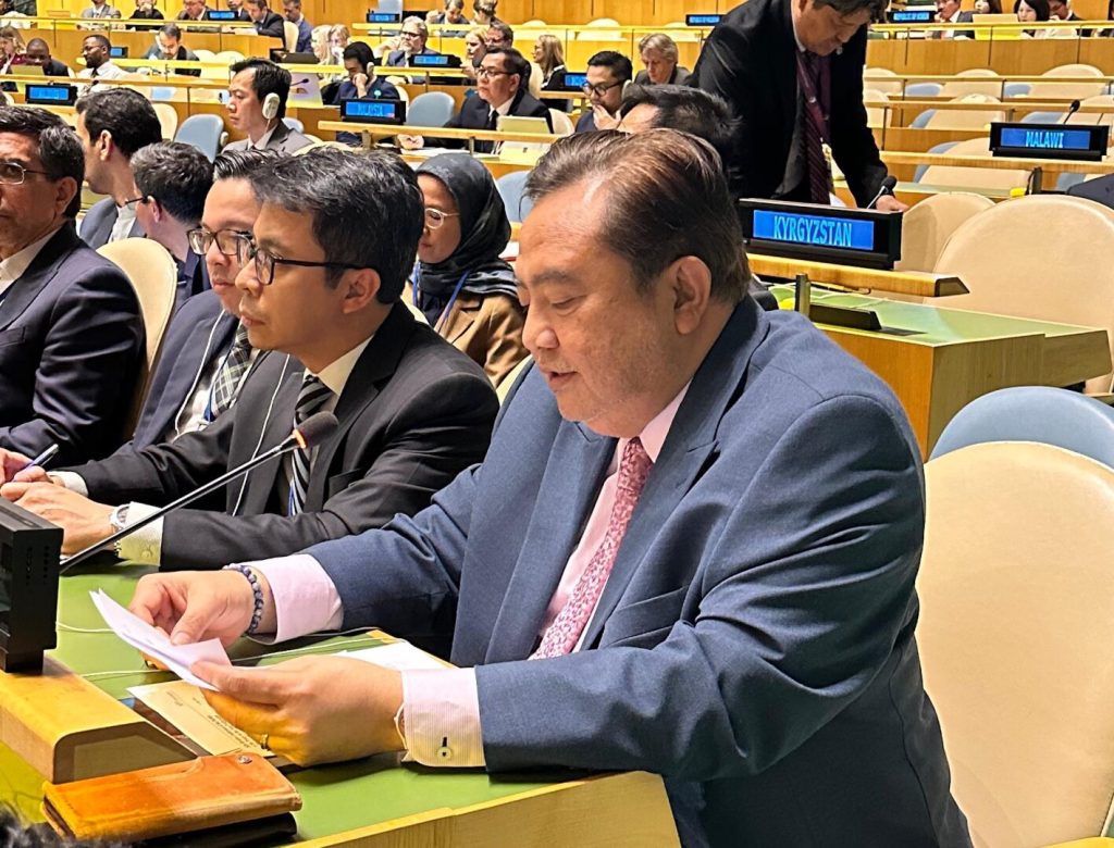 Indonesia memimpin koordinasi posisi 118 negara anggota Gerakan Non-Blok (GNB) dalam Konferensi Tinjauan Traktat Non-Proliferasi Nuklir 2026 (NPT Review Conference / RevCon 2026) di Markas Besar PBB, New York, yang berakhir Jumat (22/5/2026). (Foto: Kemlu)