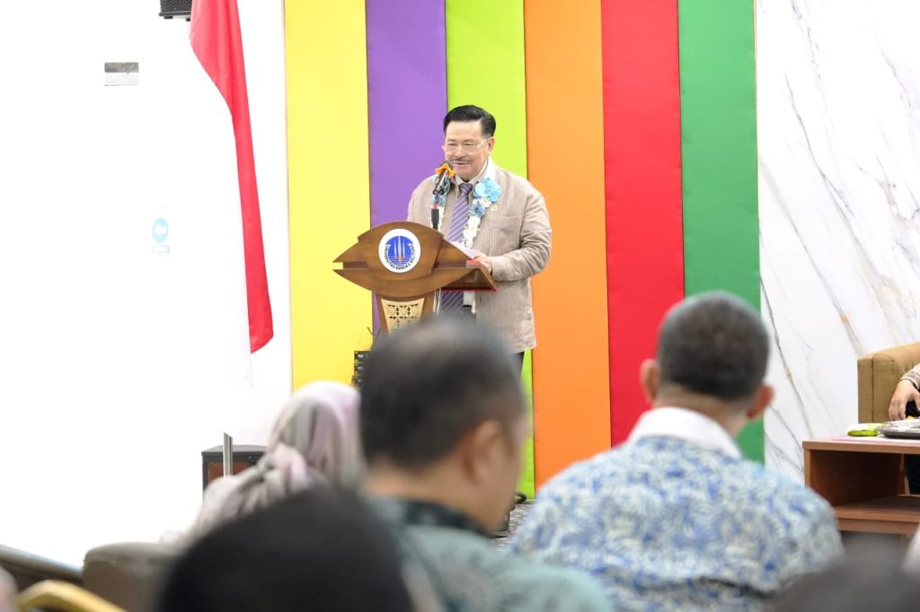 Wakil Menteri Koordinator Bidang Hukum, Hak Asasi Manusia, Imigrasi, dan Pemasyarakatan (Wamenko Kumham Imipas), Otto Hasibuan, menegaskan pentingnya penguatan karakter bangsa dalam rangka memperingati perayaan Dies Natalis ke-20 Universitas Bangka Belitung (UBB), Minggu (24/5/2026). (Foto: Kemenko Kumham Imipas)