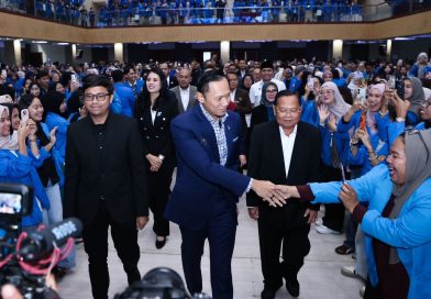 Menteri Koordinator Bidang Infrastruktur dan Pembangunan Kewilayahan, Agus Harimurti Yudhoyono (AHY), saat menjadi narasumber utama dalam Seminar Nasional bertema “Young Leadership for Sustainable Future” yang dipusatkan di Auditorium Darsono, Universitas Pamulang (UNPAM) Kampus Viktor, Tangerang Selatan, Banten, Senin (25/5/2026). (Foto: Kemenkoinfra)