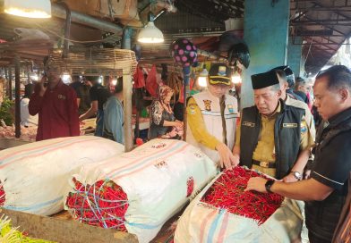 Tim Pengendalian Inflasi Daerah (TPID) Provinsi Jambi menggelar inspeksi mendadak (sidak) untuk memantau harga dan ketersediaan bahan pokok di Pasar Tradisional Angso Duo, Kota Jambi, Selasa (26/5/2026). (Foto: IST/Dewi Yulianti)