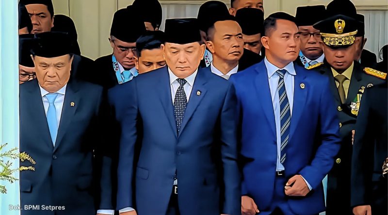 Menteri Koordinator Bidang Politik dan Keamanan (Menko Polkam), Jenderal TNI (Purn.) Djamari Chaniago, menghadiri Upacara Peringatan Hari Lahir Pancasila Tahun 2026 di Gedung Pancasila, Kementerian Luar Negeri, Jakarta, Senin (1/6/2026). (Foto: Kemenko Polkam RI)