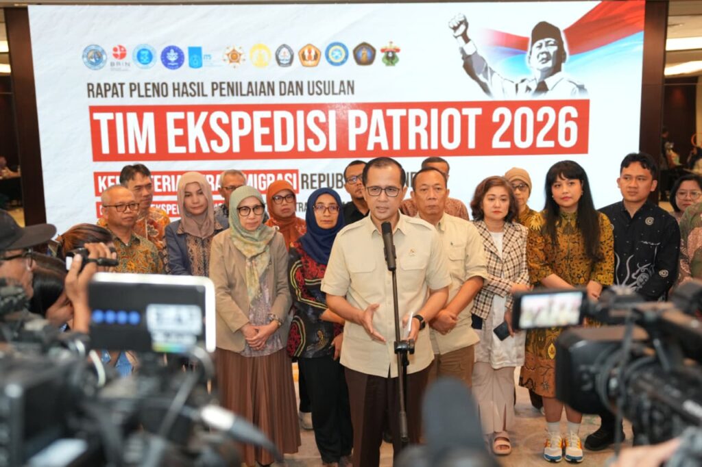 Menteri Transmigrasi Republik Indonesia, Muhammad Iftitah Sulaiman Suryanagara, mengeluarkan arahan resmi kepada seluruh perguruan tinggi mitra pelaksana rekrutmen Tim Ekspedisi Patriot (TEP) 2026. (Foto: Kementrans RI)