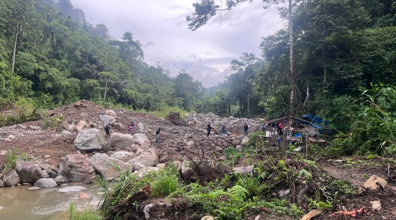 Lokasi Penambangan Emas Tanpa Izin (PETI) di Kecamatan Gunung Tuleh. (Foto: Humas Polres Pasaman Barat)