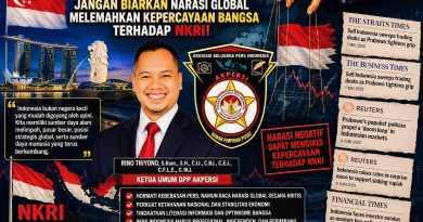 Ketua Umum Dewan Pimpinan Pusat Asosiasi Pengusaha Komoditas Ekspor Indonesia (DPP AKPERSI), Rino Triyono, meminta seluruh lapisan masyarakat untuk tetap tenang namun waspada dalam mencerna draf informasi finansial yang dirilis oleh jaringan pers asing., Rabu (10/6/2026). (Foto: DPP AKPERSI)
