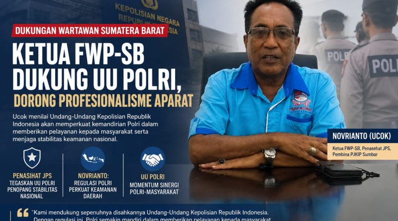 Ucok, yang saat ini dipercaya mengemban amanah sebagai Ketua Forum Wartawan Parlemen Sumatera Barat (FWP-SB), menegaskan pentingnya payung hukum yang adaptif. (Foto: IST/Novrianto)