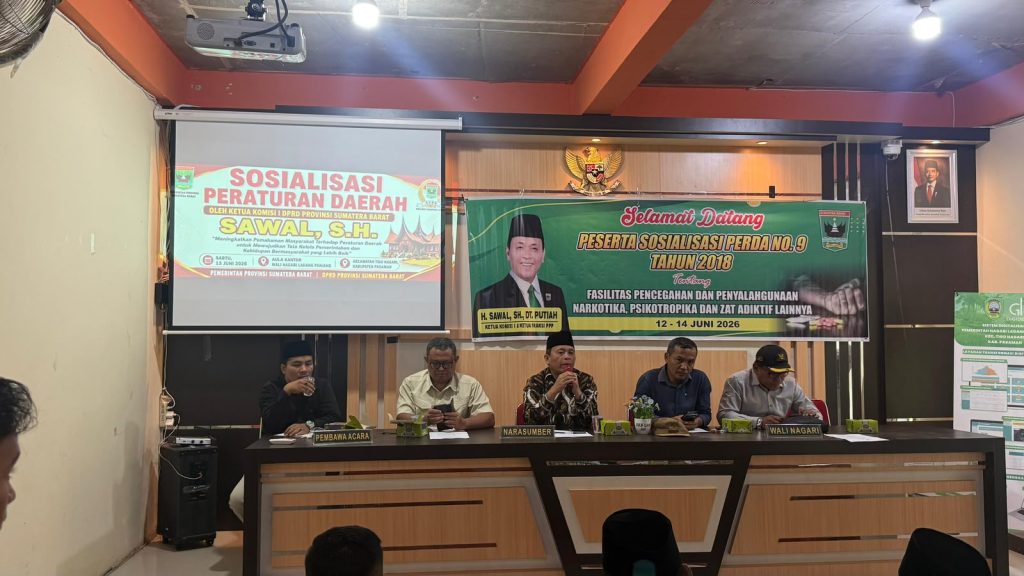 Anggota DPRD Provinsi Sumatera Barat, Sawal, mengingatkan masyarakat secara tegas mengenai dampak destruktif dari penyalahgunaan barang haram tersebut. (Foto: IST/Novrianto)
