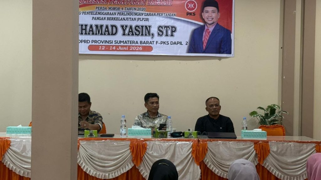 Anggota DPRD Provinsi Sumatera Barat, M. Yasin, menegaskan bahwa jaminan ketersediaan pangan merupakan draf pelayanan dasar negara dalam melindungi hajat hidup rakyat. (Foto: IST/Novrianto)