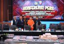 Konferensi pers pengungkapan kasus tindak pidana perjudian online jaringan internasional yang digelar di Gedung Awaloedin Djamin, Aula Bareskrim Polri, Jakarta, Jumat (26/6/2026). (Sumber: Humas Polri)