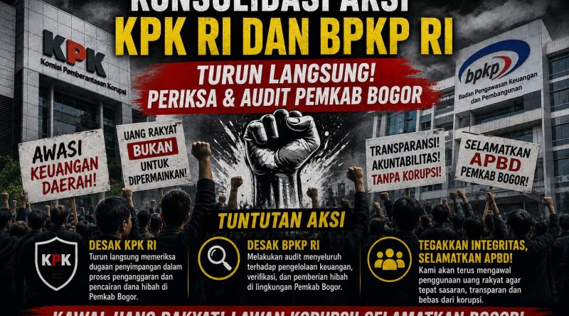 Gerakan Mahasiswa dan Pemuda Bogor (GMPB) resmi menyurati Komisi Pemberantasan Korupsi (KPK RI) terkait rencana pencairan dana hibah untuk KNPI Kabupaten Bogor, Senin (6/7/2026). (Foto: Ketua GMPB, M. Ikbal)