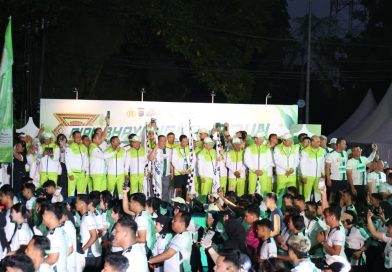 Sebanyak 15.000 peserta Riau Bhayangkara Run (RBR) 2026 dilepas secara langsung di depan Markas Kepolisian Daerah Riau, Kota Pekanbaru. (Foto: Humas Polda Riau)