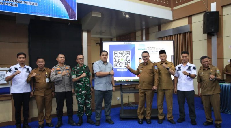 Ketua DPRD Kota Sungai Penuh, Hutri Randa, S.Sos., M.M., menghadiri peluncuran digitalisasi legalitas kotak amal di Aula Kantor Walikota, Selasa (26/5/2026). (Foto: DPRD Sungai Penuh)