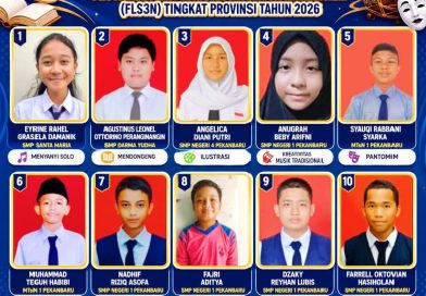 Sepuluh siswa SMP dan MTs se-Kota Pekanbaru berhasil menyabet gelar juara pada Festival Lomba Seni dan Sastra Siswa Nasional (FLS3N) Tingkat Provinsi Tahun 2026. (Foto: Dinas Pendidikan Kota Pekanbaru)