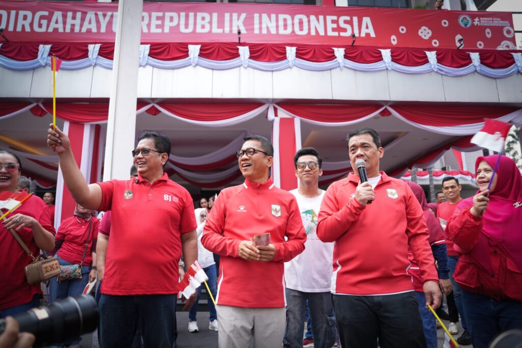 Menteri Desa dan PDT Yandri Susanto, Wakil Menteri Transmigrasi Viva Yoga Mauladi, serta Wakil Menteri Desa dan PDT Ahmad Riza Patria. (Foto: Kementrans RI)