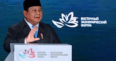 Presiden Prabowo Subianto menjadi pembicara dalam ajang Eastern Economic Forum (EEF) ke-11 yang berlangsung di Vladivostok, Rusia, Kamis (3/9/2026). (Foto: Setkab RI)