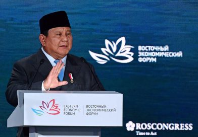 Presiden Prabowo Subianto menjadi pembicara dalam ajang Eastern Economic Forum (EEF) ke-11 yang berlangsung di Vladivostok, Rusia, Kamis (3/9/2026). (Foto: Setkab RI)