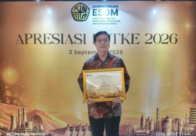 PT Huadian Bukit Asam Power sukses meraih Juara 3 Apresiasi Energi Baru Terbarukan dan Konservasi Energi (EBTKE) 2026 Kategori Off-Grid dari Kementerian Energi dan Sumber Daya Mineral (ESDM), Sabtu (6/9/2026). (Foto: Humas PTBA)