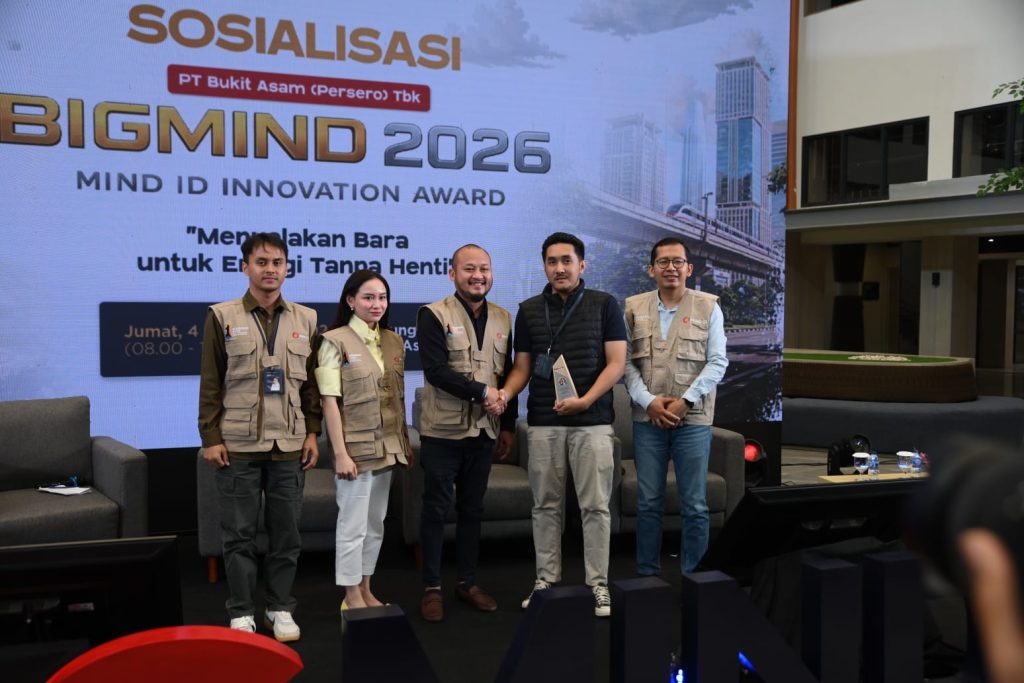 PT Bukit Asam Tbk (PTBA), anggota Holding BUMN Pertambangan MIND ID, menggelar Roadshow Sosialisasi BIGMIND Innovation Award 2026 di Creative Hub Gedung Utama Bukit Asam, Tanjung Enim, Rabu (9/9/2026). (Foto: Humas PTBA)