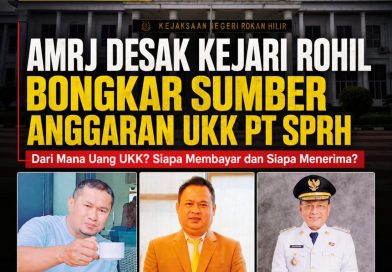 Aliansi Mahasiswa Riau Jakarta (AMRJ) mendesak Kejaksaan Negeri (Kejari) Rokan Hilir untuk menelusuri sumber anggaran pelaksanaan Uji Kelayakan dan Kepatutan (UKK) calon Direksi dan Komisaris PT Sarana Pembangunan Rokan Hilir (Perseroda), Kamis (10/9/2026). (Foto: Ketua Umum AMRJ/Rahmat Pratama)