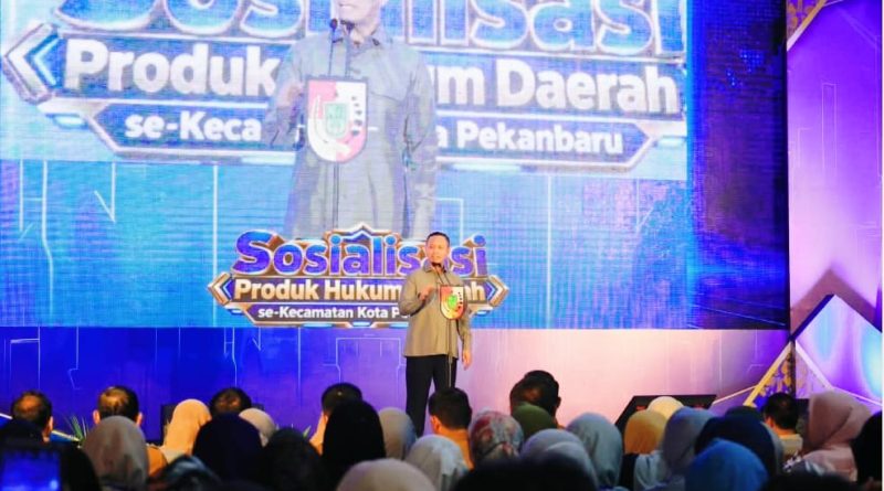 Wali Kota Pekanbaru, Agung Nugroho, saat membuka Sosialisasi Produk Hukum di Rumah Dinas Wali Kota, Senin (21/9/2026). (Foto: Kominfo Kota Pekanbaru)