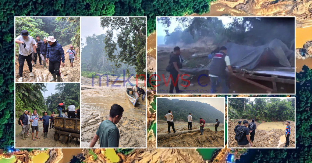 Foto-foto penertiban beberapa lokasi PETI di Sumatera Barat. (Foto: Dok. MZK News/Chris Gangga Lala Pari)