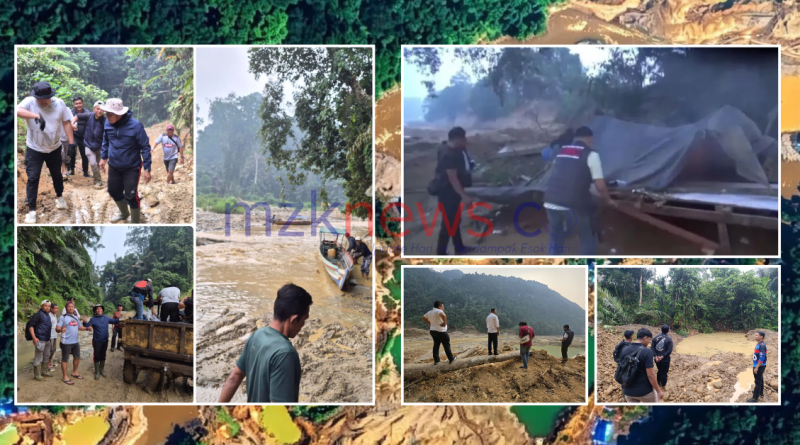 Foto-foto penertiban beberapa lokasi PETI di Sumatera Barat. (Foto: Dok. MZK News/Chris Gangga Lala Pari)