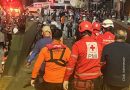 Tim SAR Gabungan menyambut kedatangan kapal penolong MV Haida yang membawa 69 korban selamat musibah kecelakaan KM Virgo Transport 8 di perairan Laut Jawa, Minggu (13/9/2026). (Foto: IST/SAR Banjarmasin)
