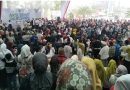 Lautan manusia memadati kawasan Kantor DPRD Provinsi Sumatera Barat untuk mengikuti kegiatan Jalan Sehat Bersama Parlemen, Rabu (30/9/2026) pagi. (Foto: IST/Novrianto)
