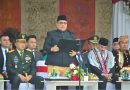 Ketua DPRD Provinsi Sumatera Barat, Drs. H. Muhidi, M.M., mendapat kehormatan untuk membacakan naskah Ikrar pada Upacara Peringatan Hari Kesaktian Pancasila yang dirangkaikan dengan Hari Jadi ke-81 Provinsi Sumatera Barat, Kamis (1/10/2026). (Foto: IST/Novrianto)