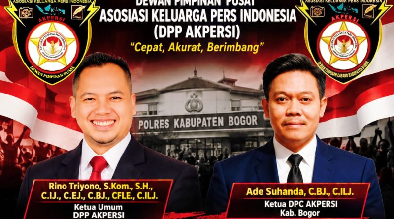 Ketua Umum DPP Asosiasi Keluarga Pers Indonesia (AKPERSI), Rino Triyono, mendesak Polres Kabupaten Bogor untuk mengusut tuntas dugaan tindakan intimidasi terhadap anggotanya, Minggu (11/10/2026). (Foto: DPP AKPERSI)