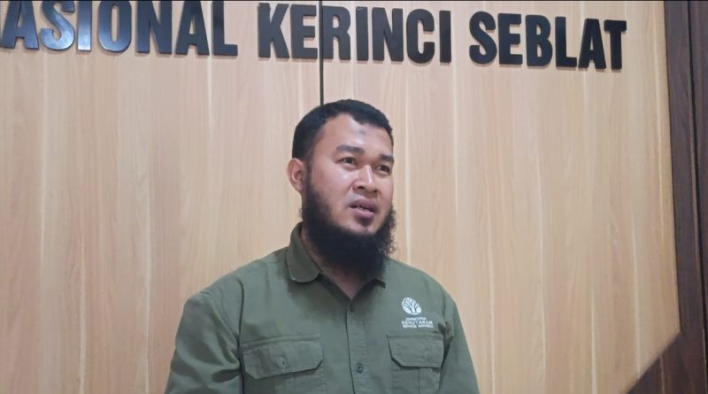 Kepala Seksi Pengelolaan Taman Nasional (SPTN) Wilayah I Balai Besar Taman Nasional Kerinci Seblat (BBTNKS), David. (Foto: IST/Dewi Yulianti)